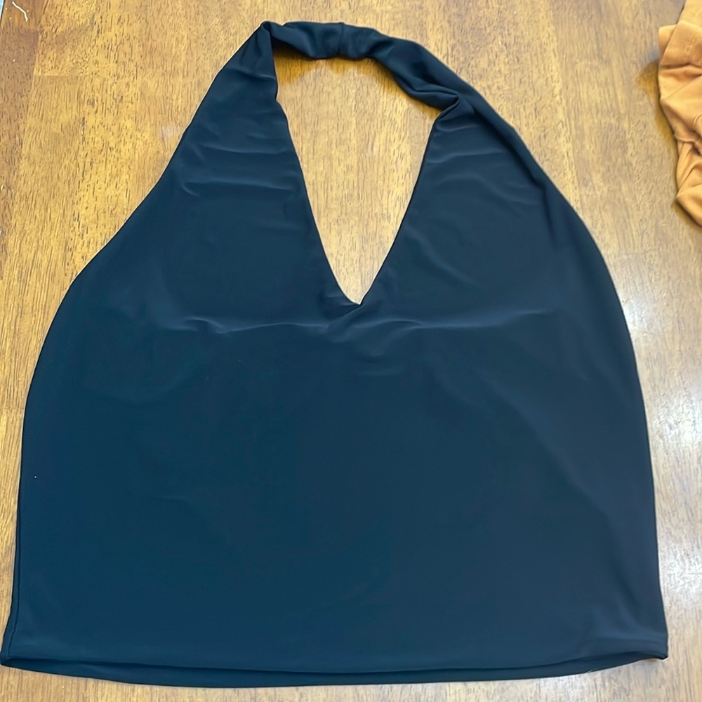 Black halter top